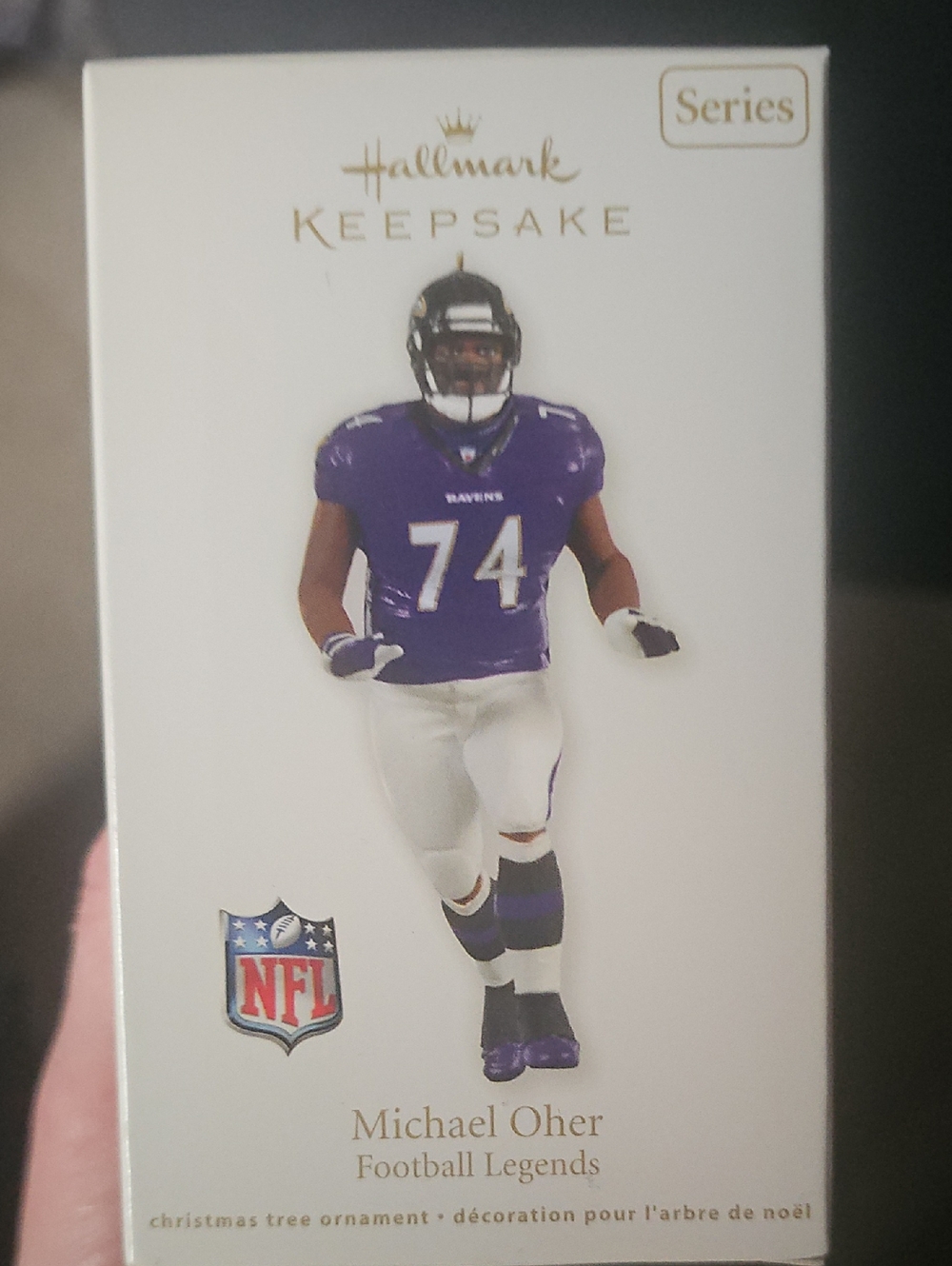 Hallmark Keepsake Football Legend Ornament - Purple & White